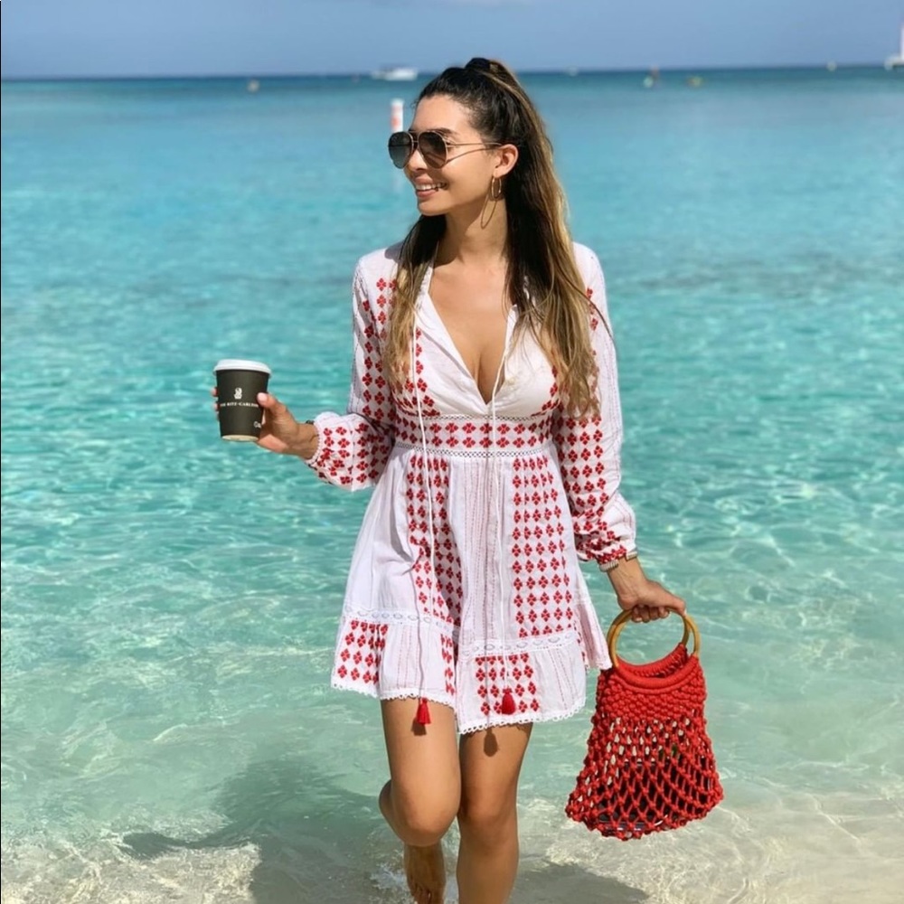 AREA Stars Wooden Round Handle Tote